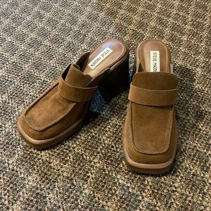 EUC Steve Madden Oxford Mule Clogs - Brown - 8